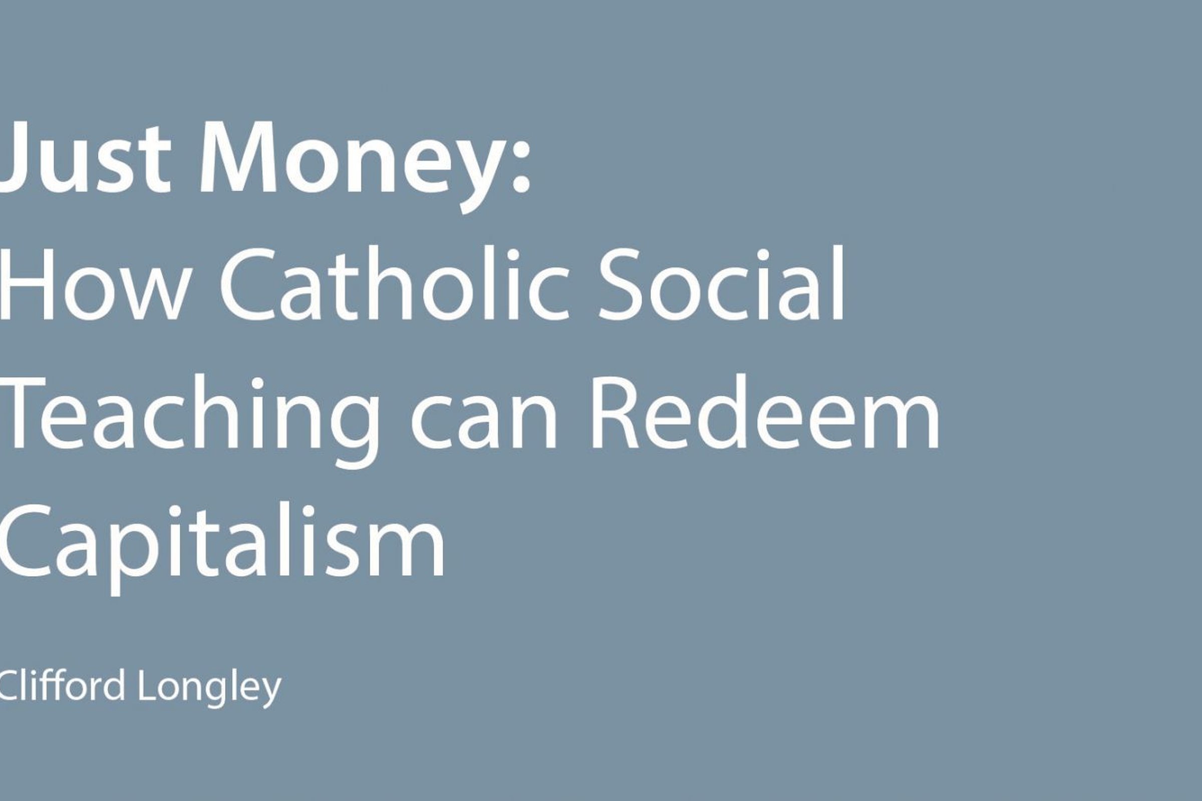 Can the pope solve the global economic crisis?