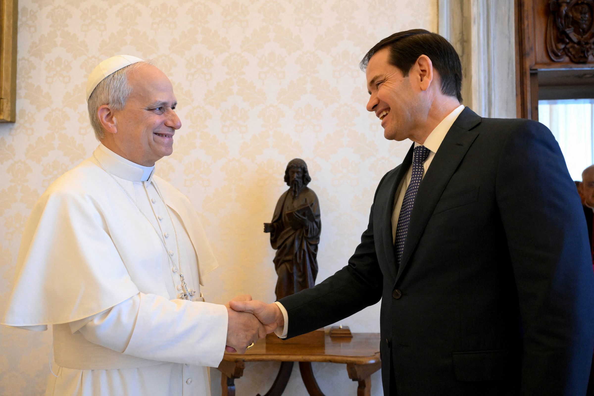 Pope Leo XIV and Marco Rubio